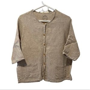 NWOT Hillfolk. Linen Top
